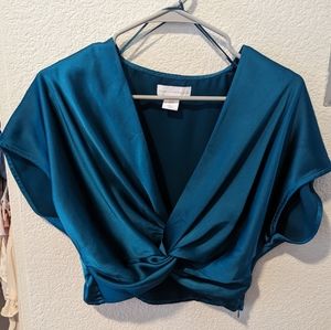Size M House of Harlow 1960 twist crop top